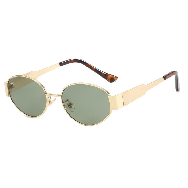 Gafas de sol redondas europeas y americanas para mujer, estilo urbano, novedad 2026, gafas de sol metálicas de moda, gafas de sol a la última. image 12