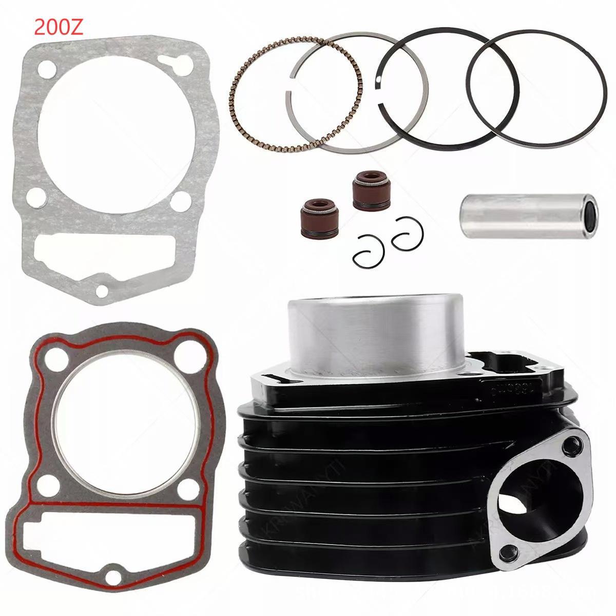 Motorcycle Cylinder Kit Suitable for 200Z, Cylinder Inner Diameter 63.5mm, Piston Ring, Oil Seal, Gasket, Cylinder Kit