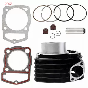 Motorcycle Cylinder Kit Suitable for 200Z, Cylinder Inner Diameter 63.5mm, Piston Ring, Oil Seal, Gasket, Cylinder Kit