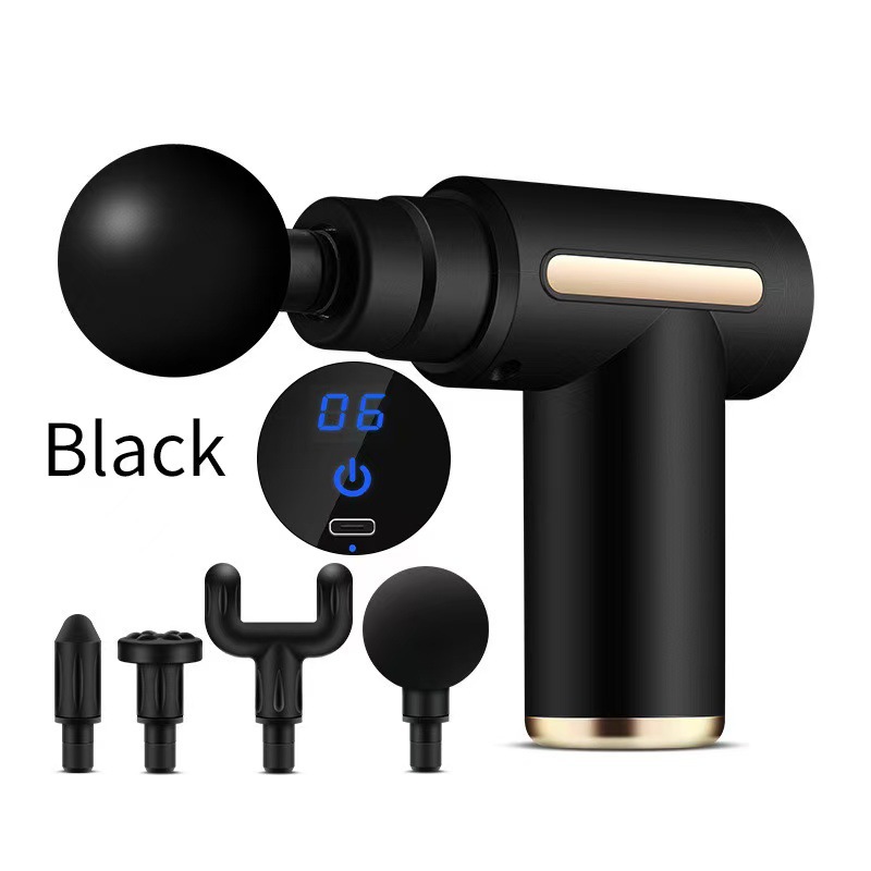 720 Negro - 6 marcha con (pantalla lcd) 4 cabezales de masaje