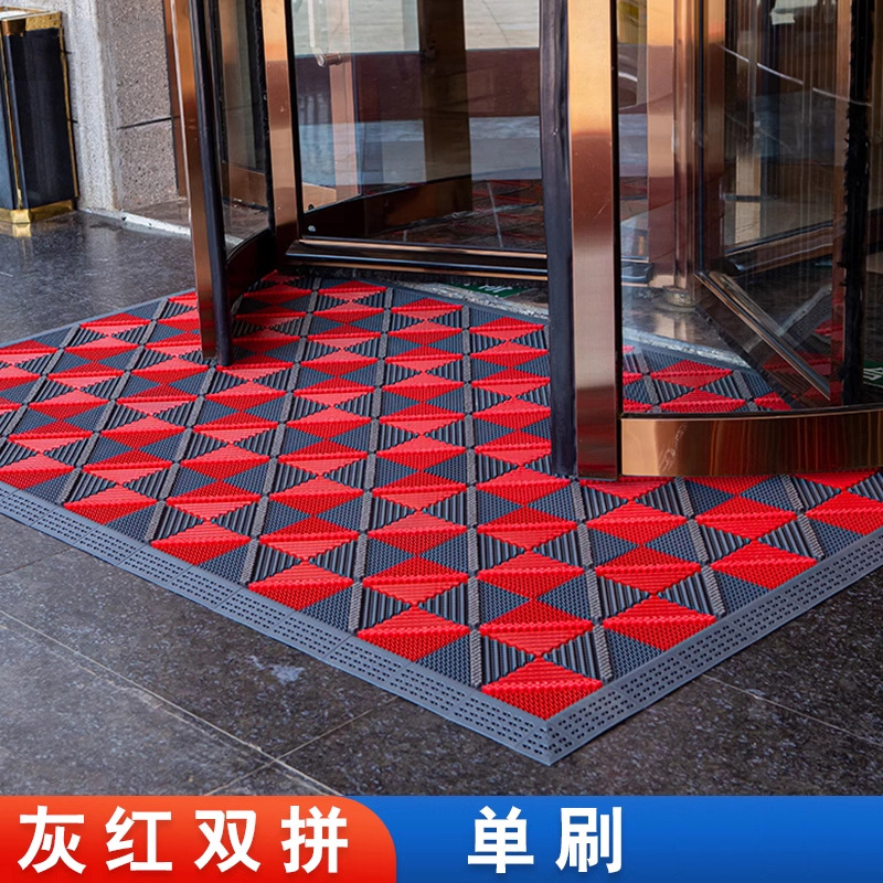 싱글 브러쉬 - 그레이와 레드 더블 컬러 조합