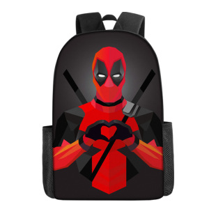 in stock Deadpool Backpack Marvel Marvel Bag Deadpool Deadpool Peripheral Batman Backpack Schoolbag