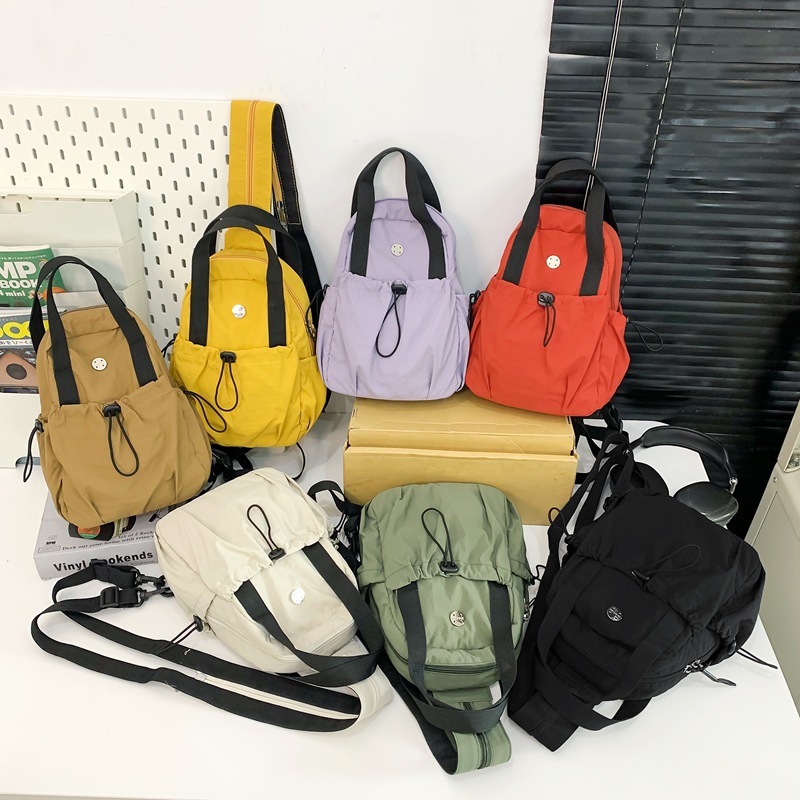 Backpack Men's And Women's 2025 Multifunctional Breast Bag Lightweight Nylon Cloth Bag Single Shoulder High Value Work Commuter Messenger Bag_voghion.com