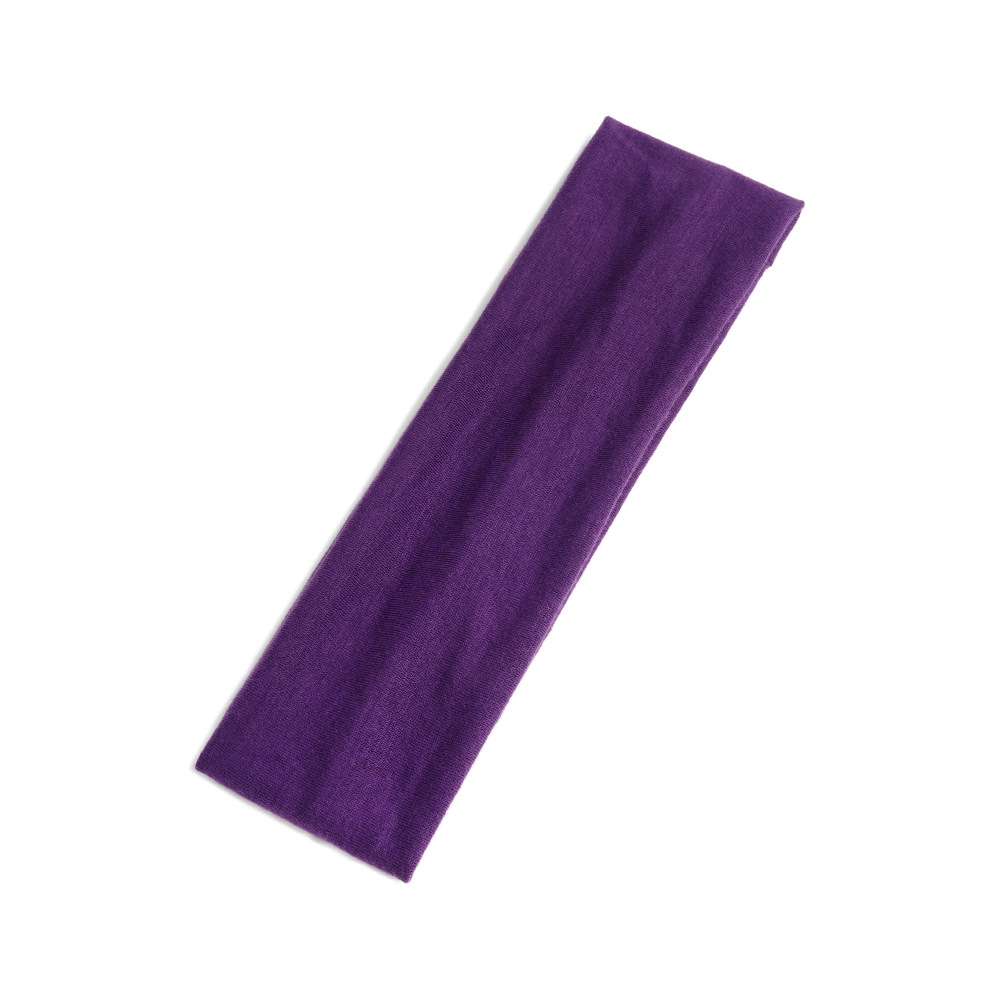 Europa y los Estados Unidos de 6 cm de ancho básico simple de color sólido correa de cabello de yoga para correr anti-transpiración banda de cabello para hombres y mujeres