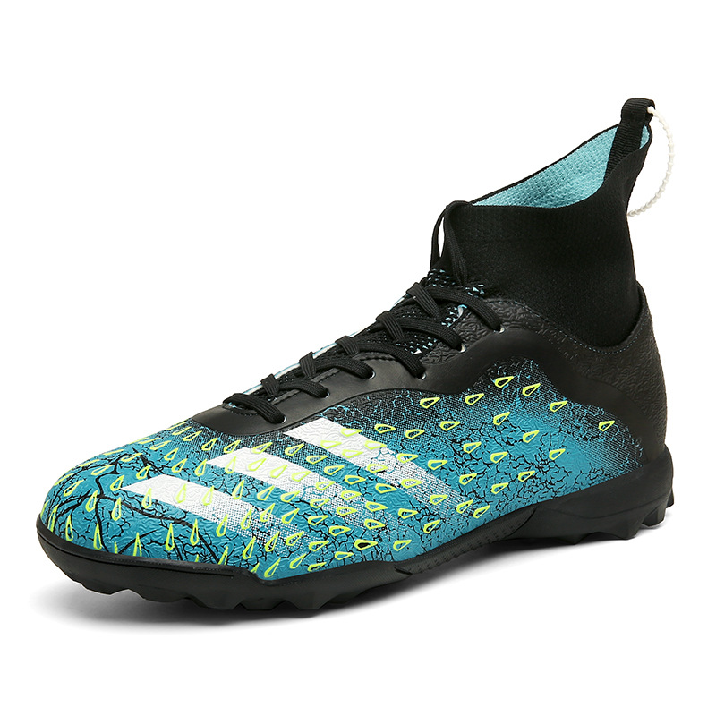 2022 transfronterizo más el tamaño Nuevo FGTF transpirable de los hombres de alta superior de uñas largas y cortas zapatos de fútbol zapatos de entrenamiento de hierba zapatos de fútbol