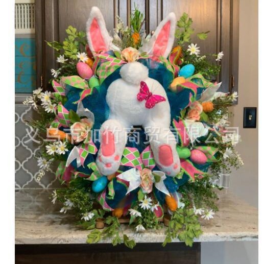 2024 conejo de Pascua colgante de Navidad transfronterizo Amazon Garland decoración Garland accesorios de decoración del hogar