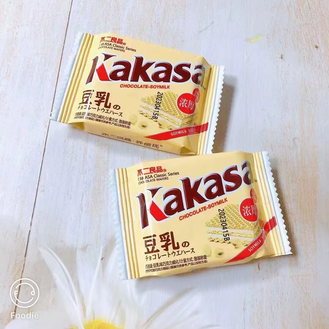不二良品 Резанные шоколадные вафли, лещ/матча/кокос/соевое молоко вкус, коробка 5 кг