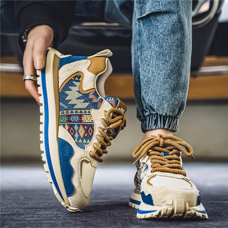 Wholesale Spring New Leather Stitching Chinese Style Breathable Men's Sports Casual Men's Shoes Trendy Fashion Torre Shoes Wholesale Spring New Leather Stitching Chinese Style Breathable Men's Sports Casual Men's Shoes Trendy Fashion Torre Shoes