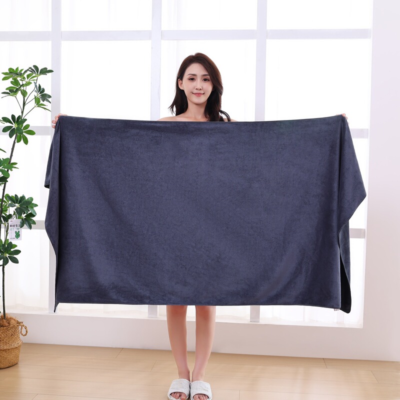 Extra-large bath towel for beauty salons, thickened wrap towel, beauty bed sheet for all seasons, soft and absorbent towel that doesn't shed