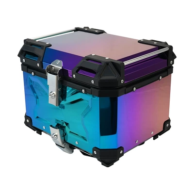 aluminum alloy three-sided embossed tail Motorcycle trunk - 55l-fantasy-tail-box