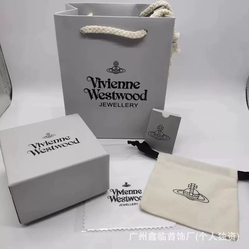 西太后土星项链手链耳钉戒指通用vivienne薇薇安包装礼盒