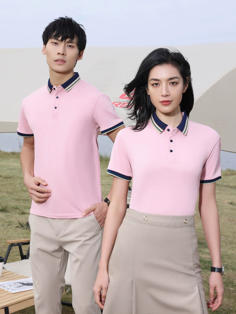 Мужская и женская летняя футболка с короткими рукавами, индивидуальная рабочая одежда, рекламная рубашка-поло, рабочая одежда с принтом логотипа, культурная рубашка с принтом логотипа