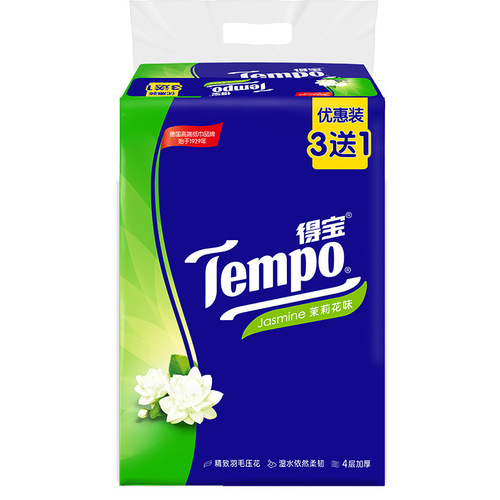 Tempo De Bao Large Pack 4-Ply Household Napkins Tissue Paper Toilet Paper Tissue Paper Wipes Bulk