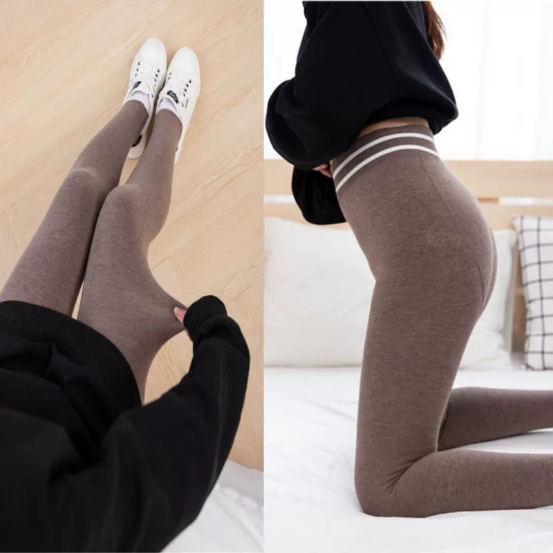Demi-season leggings, trousers, keep warm underwear for hips shape correction, thermal underwear, high waist