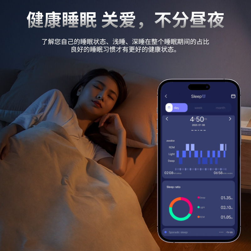 カップルスポーツ防水スマートリング IF-R03C 心拍数と睡眠を監視リモコン写真 Bluetooth リング|undefined