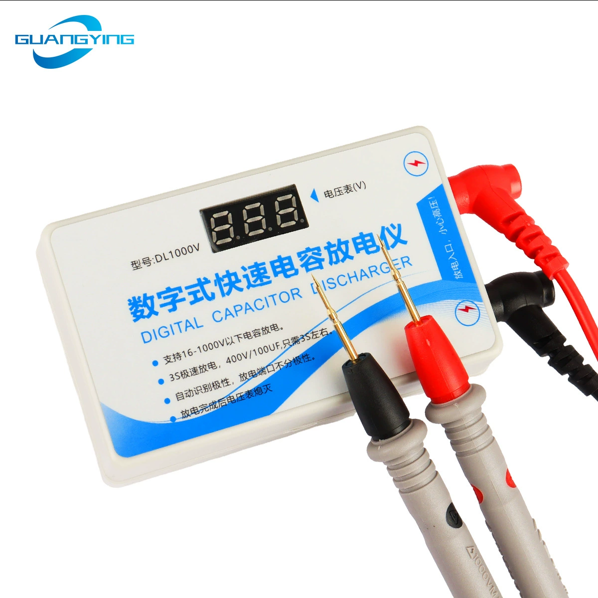 Конденсаторный разрядный инструмент Переключатель переменного тока Обнаружение питания с цифрово-звуком постоянного тока разрядитель