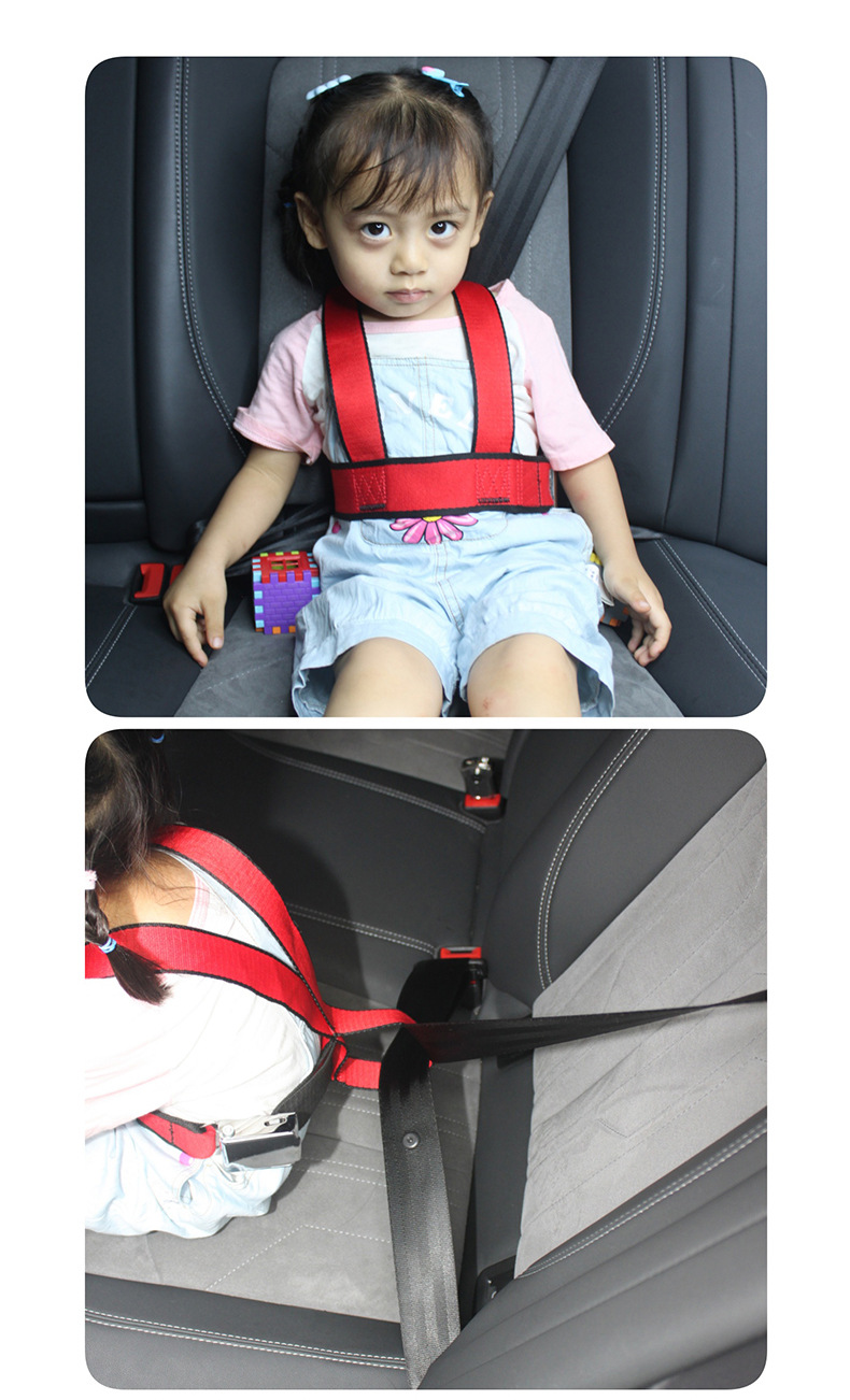 Car Bus Aircraft Portable Baby Multi-function Car Vest Under 3 Years Old Four Seasons Portable Child Safety Belt