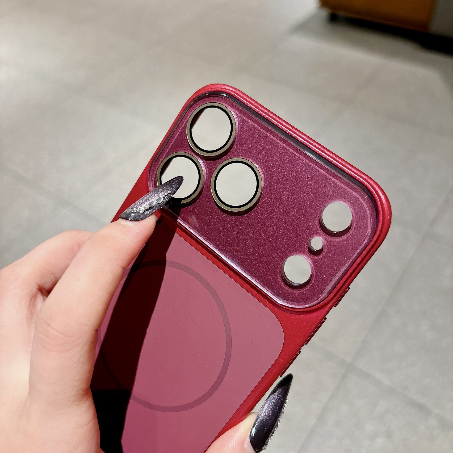 Funda Magnética para iPhone 17 Pro Max 16 de Silicona Líquida Anti-caídas con Protección de Lente image 5