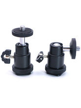 金属热靴小云台球型万向支架补光灯摄影直播灯手机夹扩展架转接头