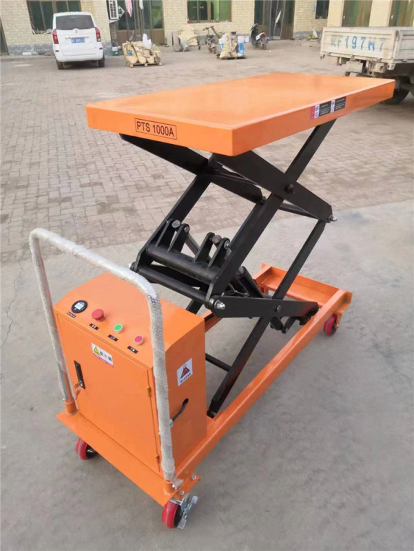 小型昇降台電動油圧昇降プラットフォーム半電動手押し金型昇降車|undefined