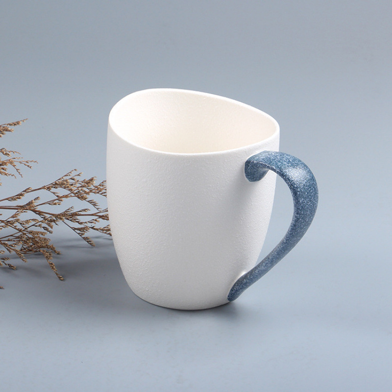 Japón y viento cerámica copos de nieve esmaltados cubiertos de cerámica creativos tazas de café tazas de pareja tazas al por mayor