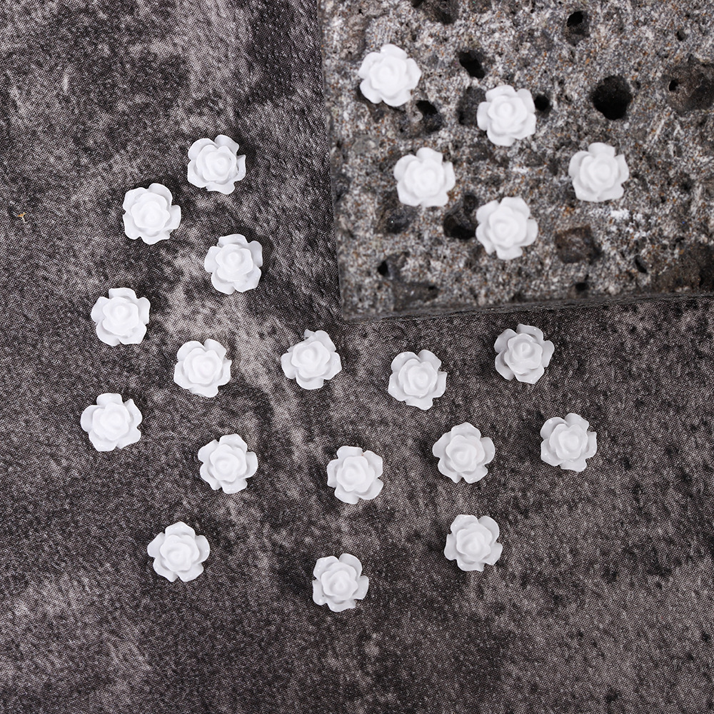 흰색 동백꽃 6mm