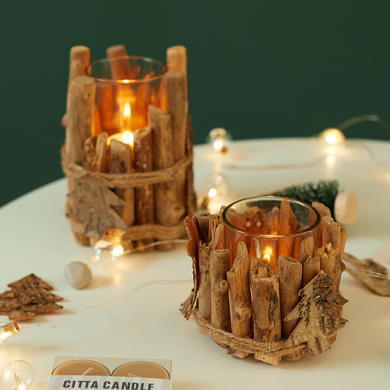 Muebles de madera candelabrera decoración