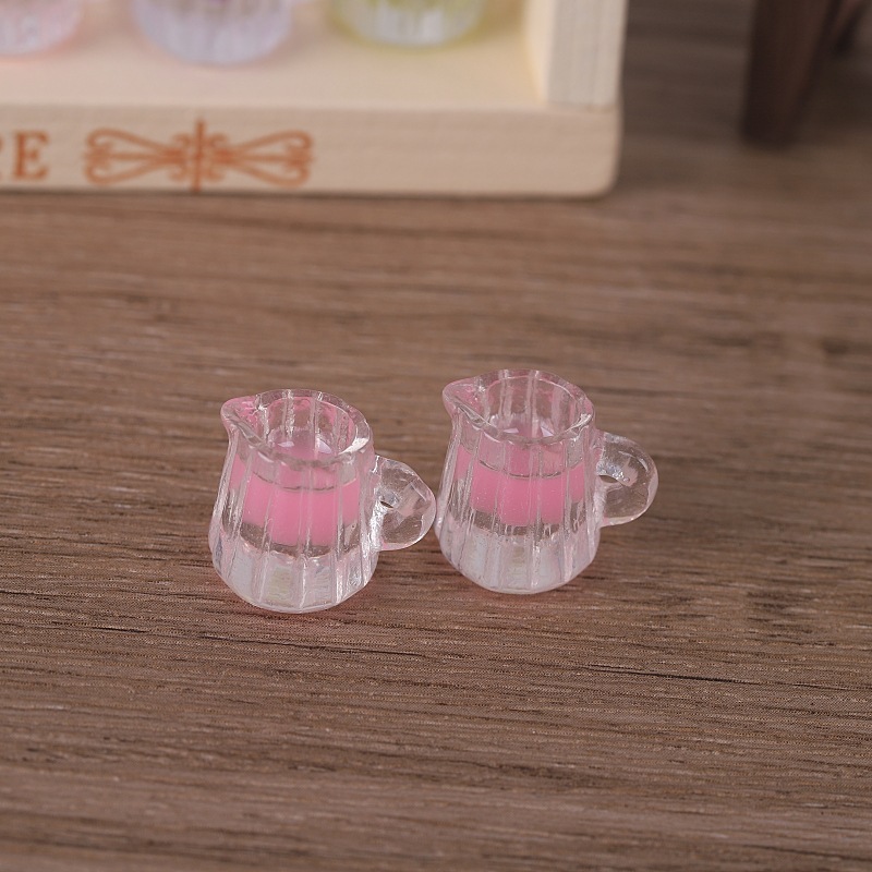 ミニチュア食品おもちゃシミュレーションミルクポットドリンクカップ diy キーホルダーペンダント樹脂工芸品装飾品クロスボーダーサプライ|undefined