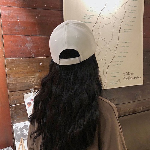 Hat women's Korean version solid color simple hip-hop baseball cap versatile sun visor peaked hat ins men's and women's trendy