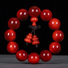 北沉香包浆固化全透光琥珀血龙木松明子葫芦手串佛珠文玩手链批发