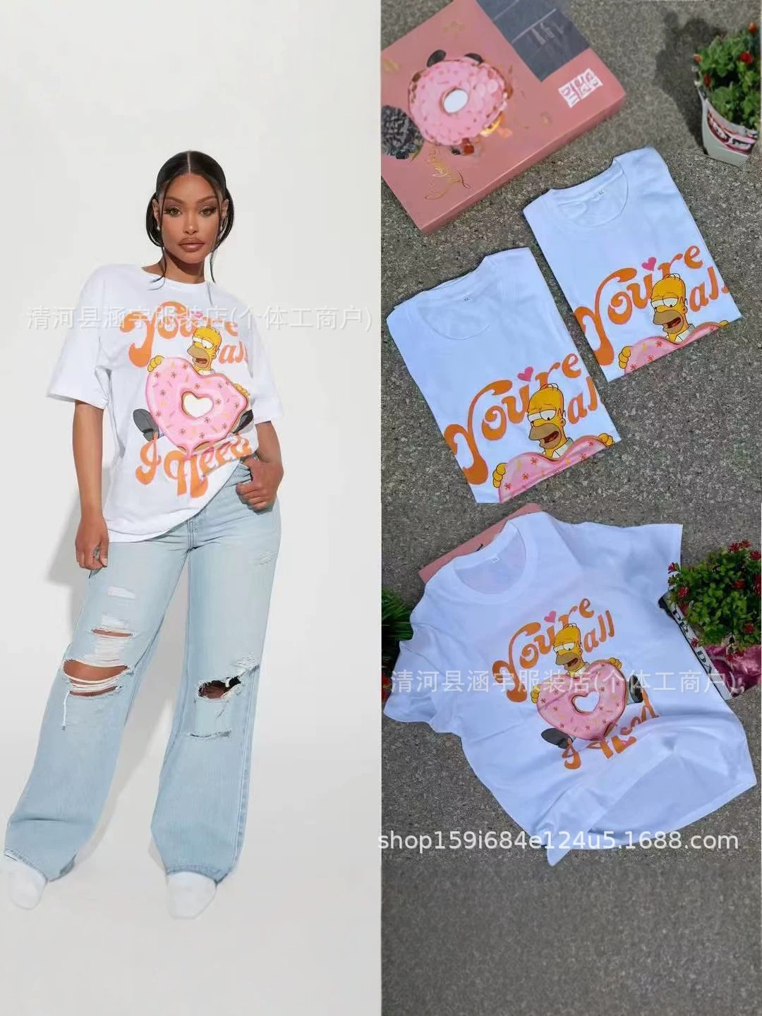cartoon cotton T-shirt