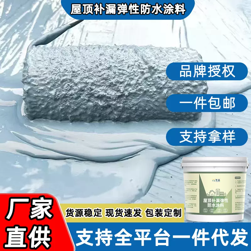 屋顶防水补漏材料王房顶楼顶房屋漏水防漏补裂缝防水涂料