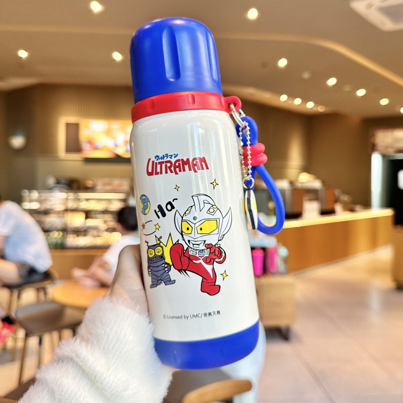 史努比儿童保温杯女孩上学专用小学生食品级316吸管杯子男双饮杯|undefined
