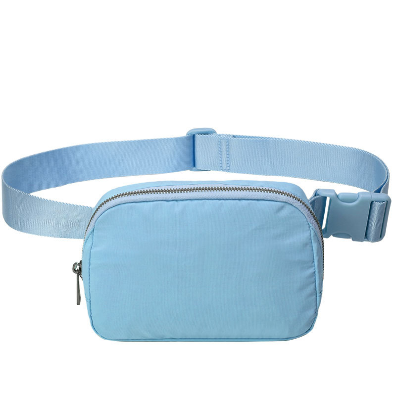 Lulu mismo bolso en stock riñonera bolsa de pecho anti-salpicaduras bolsa de nailon deportivo para correr riñonera para teléfonos móviles para hombres y mujeres