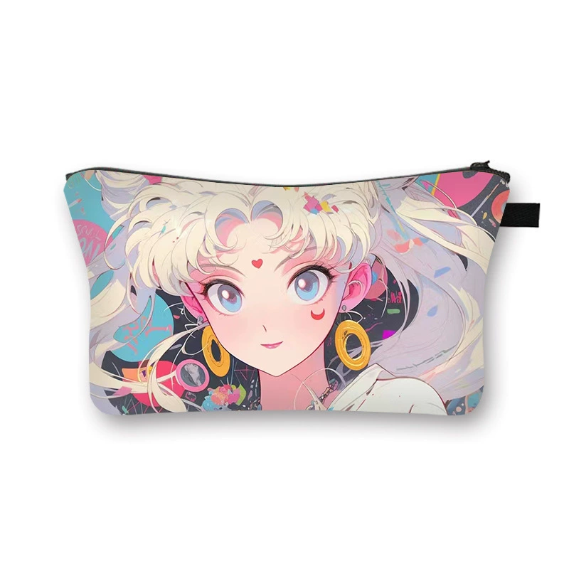 Симпатичная женская косметичка Sailor Moon 2025 года, милая студенческая сумка для хранения, высококачественная повседневная нишевая сумка, партия
