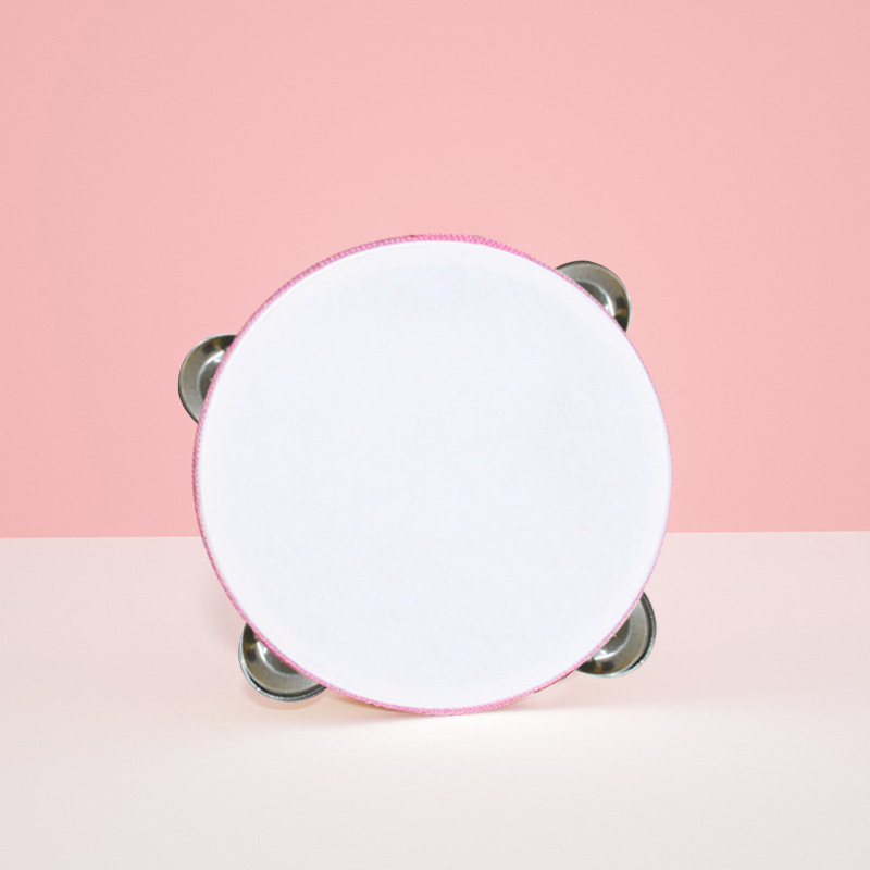 Instrumento musical de Orff pandereta pequeña de madera bebé mano tambor kindergarten maestro rendimiento exquisito tambor