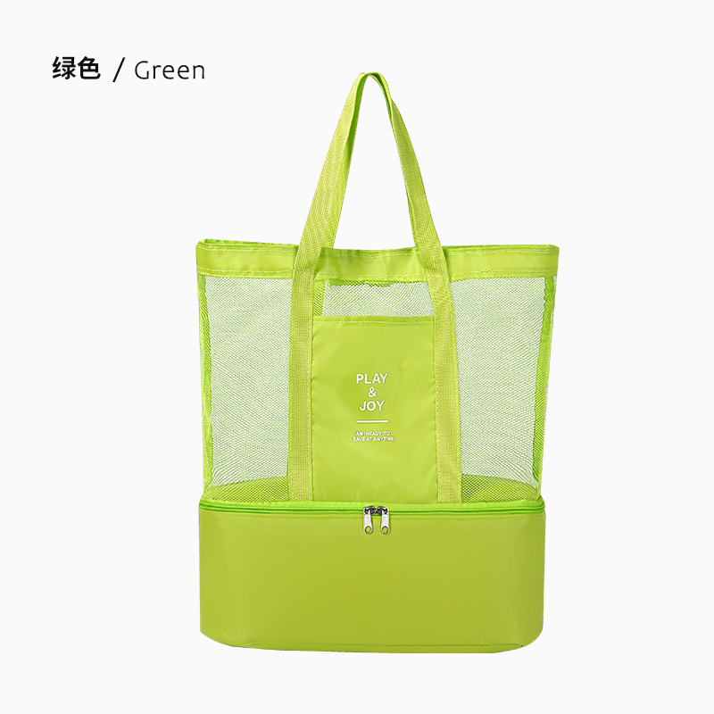 Bolsa de playa de malla de viaje al aire libre bolsa de baño bolsa de viaje portátil bolsa de lavado de gran capacidad bolsa de almacenamiento de cosméticos