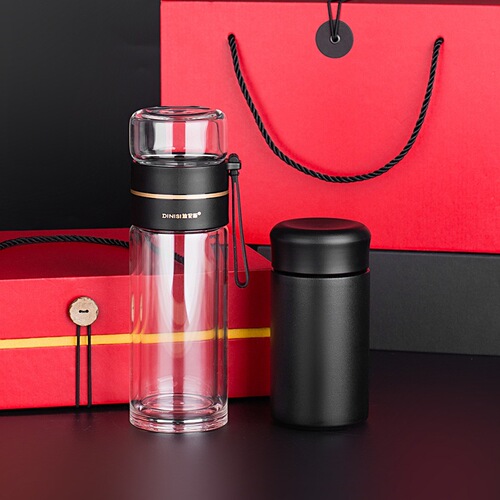 Stainless Steel 316 Men's Business Gift Cup Portable Tea Cup Gift Box Set Tea Separation Insulated Cup