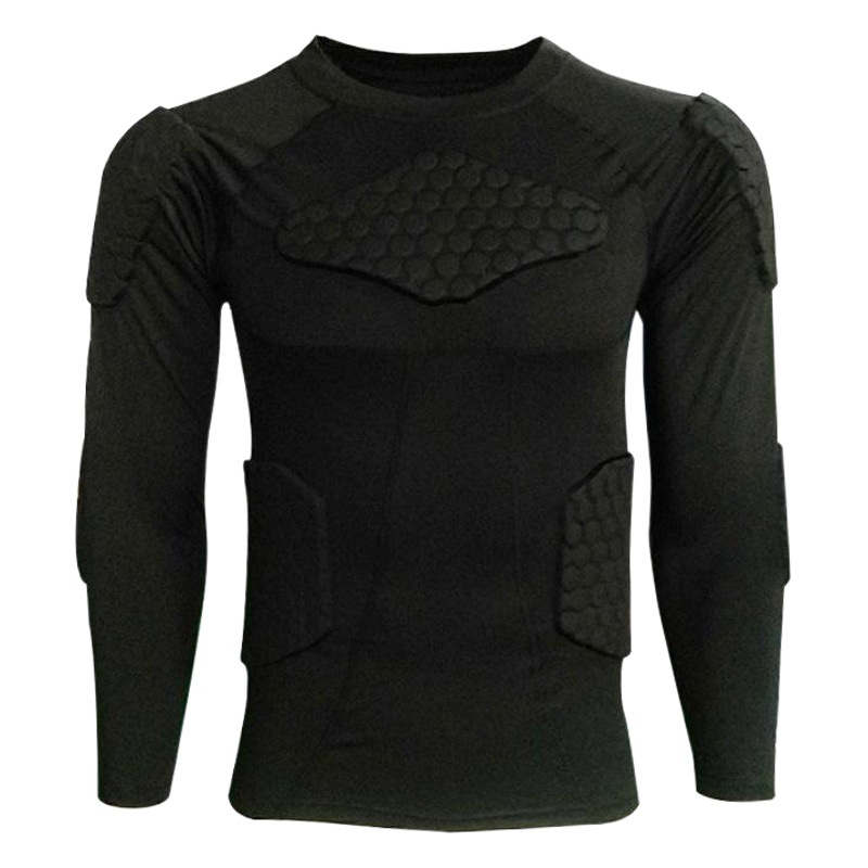 Anti-colisión de manga larga Bola de oliva ropa apretada ropa de fitness deportes pro entrenamiento de baloncesto Anticolisión de secado rápido apretado de manga larga