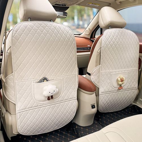 Backrest Anti-Kick Mat for Car Seats - Universal Child Car Protection Pad - Dustproof and Abrasion-Resistant Back Support Accessory