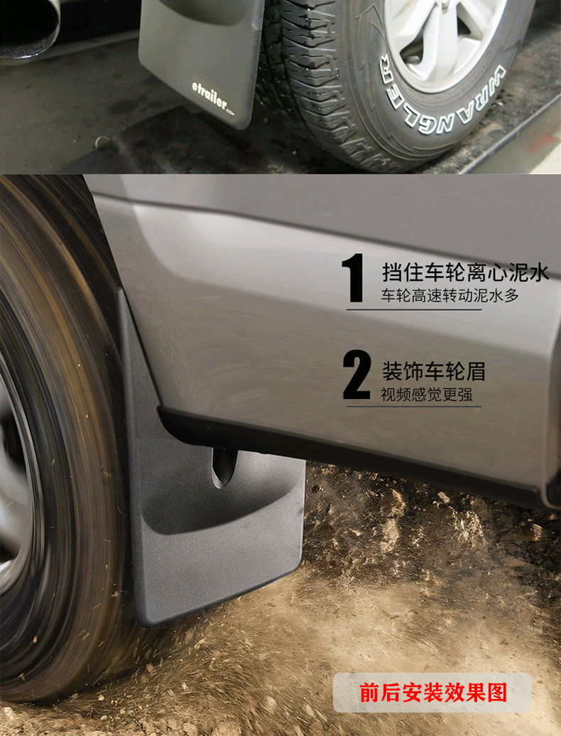 Suitable for 21-26 Ford F150 Raptor Mudguards New Ford F-150 Electric Vehicle Mudguard Accessories