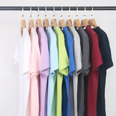 Fuzhou Warehouse Pinstyle 190g Rainbow Color Pure Cotton Children's Short Sleeve T-Shirt for Kids, Printed Wholesale