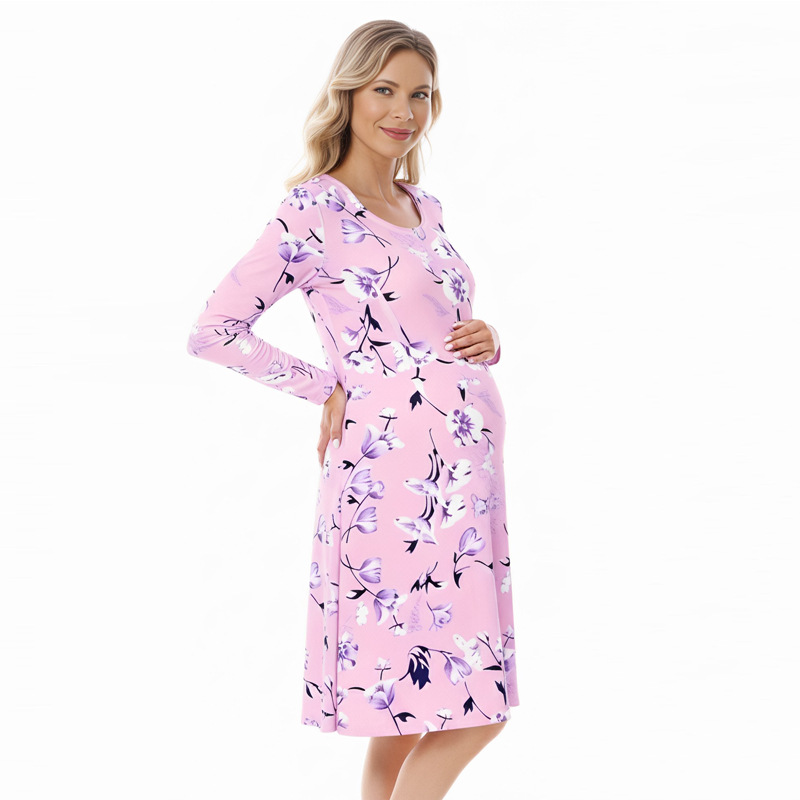 Stilfuld ventekjole til efterår og vinter rund hals casual_voghion.com