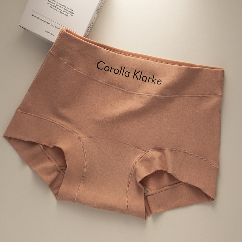 Calzoncillos de algodón puro para mujer 7A antibacteriano y largo, calzoncillos bóxer cómodos y transpirables de cintura media de algodón, ropa interior de seguridad para niñas deportivas