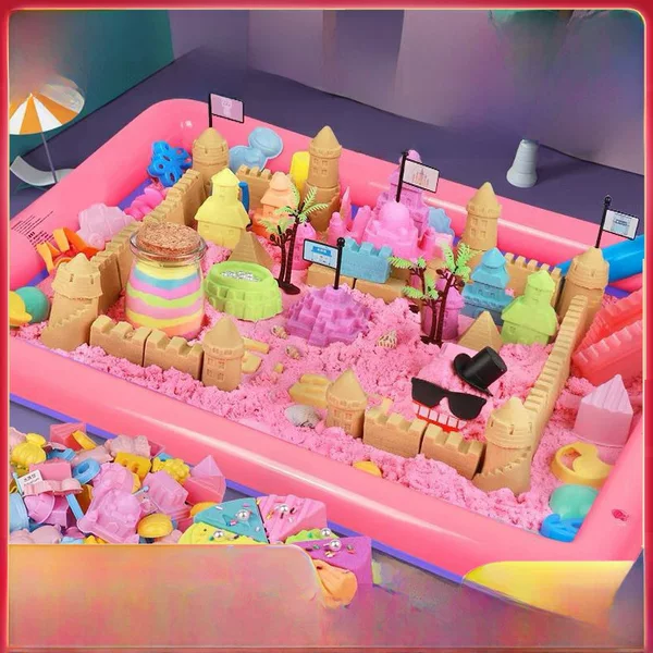 Magic Sand Children's Space Toy Sand Set Indoor Safe Colored Sand Boys and Girls Plasticine Mars Sand Wholesale