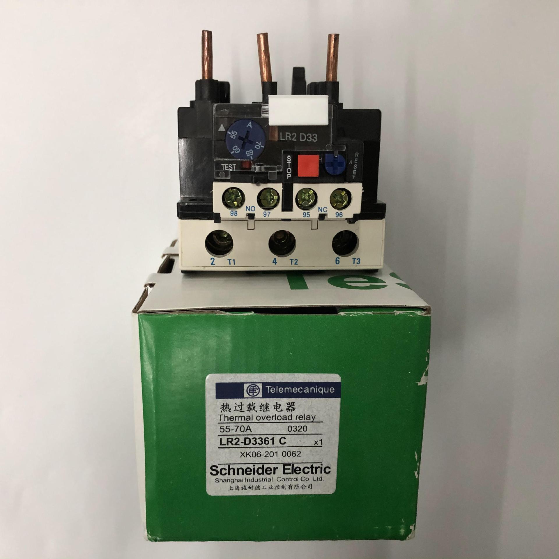 原装正品LR2-D3361C 55-70A Schneider过流保护热过载继电器