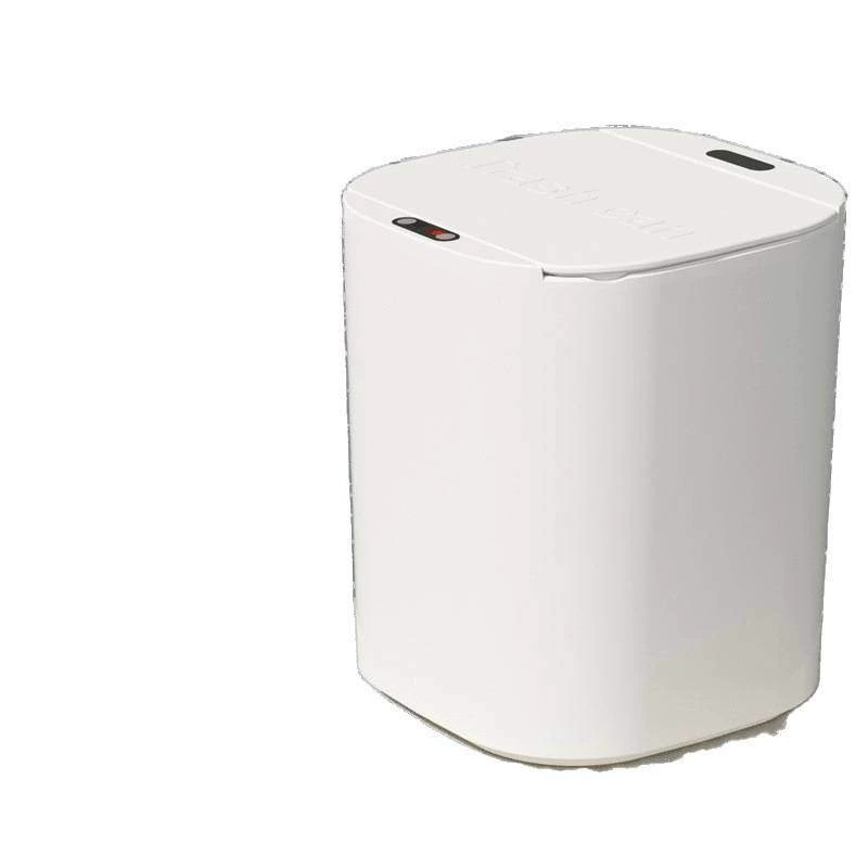 Smart induction garbage can, capacious waterproof cover for living room