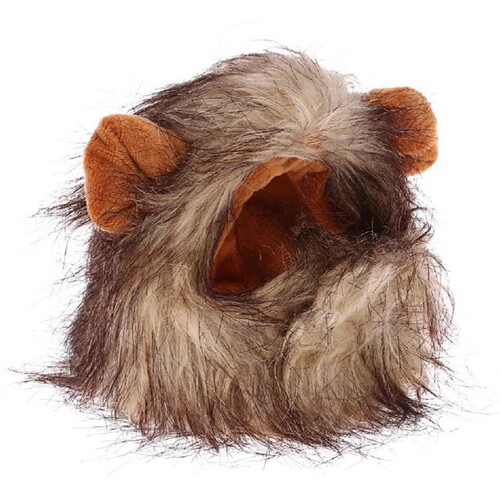 Cat Lion Head Cover Cat Hat Cute Funny Pet Photo Hair Accessories Puppy Dress Up Clothing Ornaments