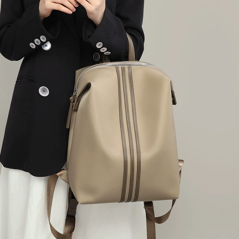 Backpack, fashionable capacious shoulder bag, nylon travel bag, laptop, city style