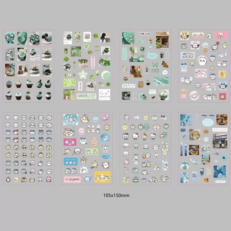 42 штуки без повторяющихся наклеек на пленку, Senbeel Clover Kitty, Easy Bear West Tomato Ancient Morning Wind Patch